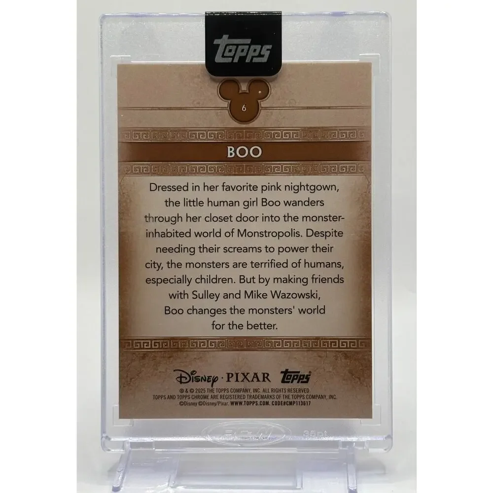 2025 Topps Chrome Disney Mint Boo Minted Wave Refactor 84/100 Pixar Monsters Inc